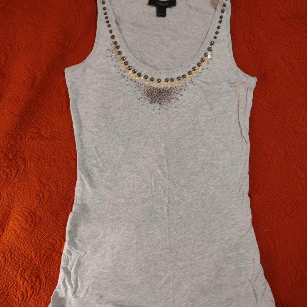 EXPRESS tank top with beading details, medium